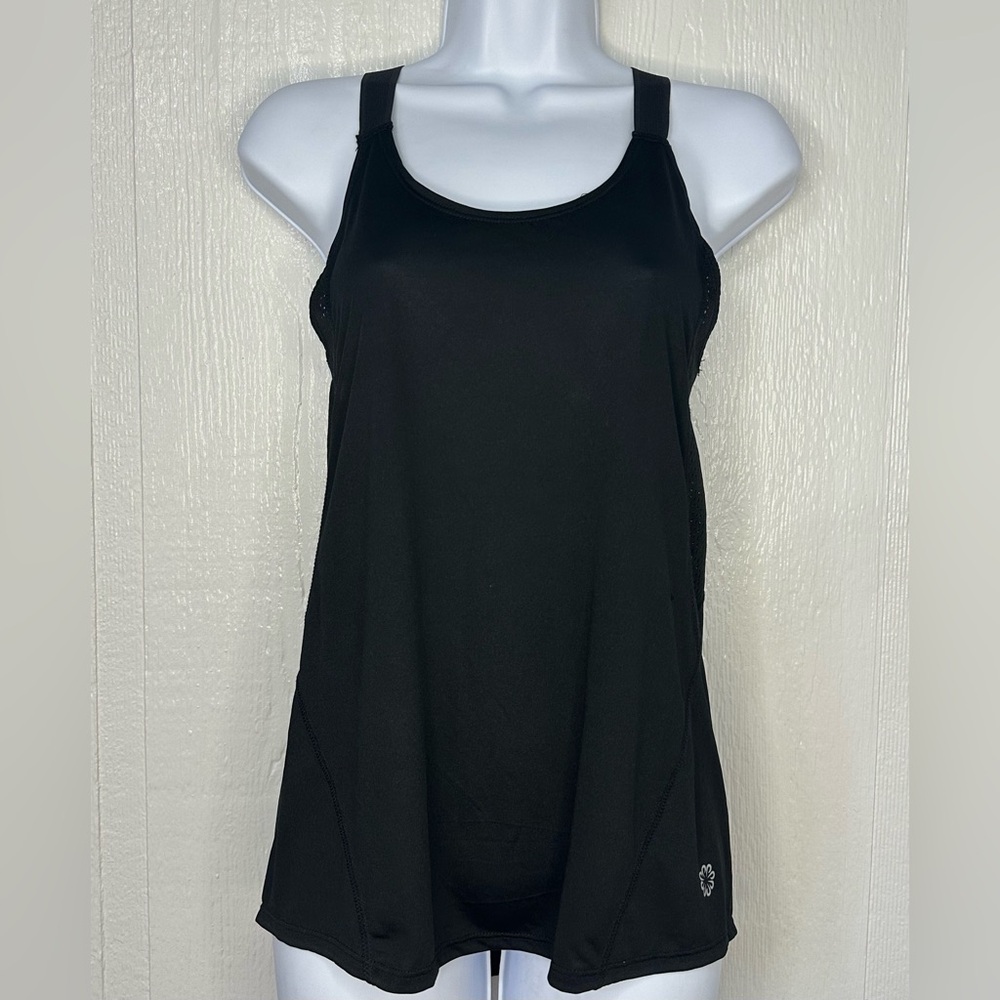 NWOT Pro Player Womens Breathable Criss Cross Back Strap Tank Top Black Sz Small